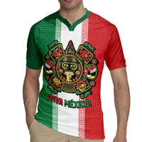 Custom Mexico Aztec Eagle Heritage Rugby Jersey iViva Mexico Canta y no llores
