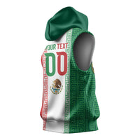 Custom Mexico Aztec Eagle Heritage Sleeveless Hoodie iViva Mexico Canta y no llores