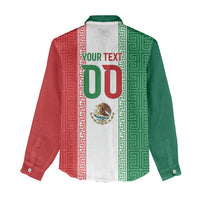 Custom Mexico Aztec Eagle Heritage Women Casual Shirt iViva Mexico Canta y no llores