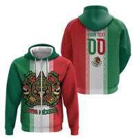 Custom Mexico Aztec Eagle Heritage Zip Hoodie iViva Mexico Canta y no llores