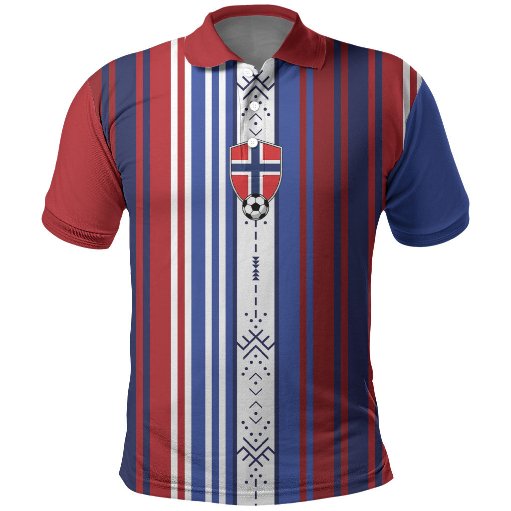 Custom Norway Nordic Heritage Polo Shirt Retro Nordic Style Norwegian