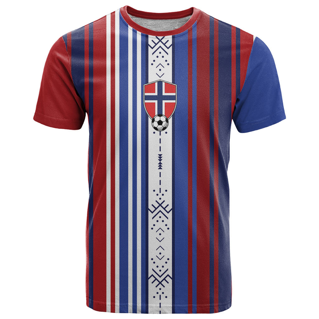 Custom Norway Nordic Heritage T Shirt Retro Nordic Style Norwegian