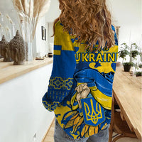 Ukraine Women Casual Shirt Glory To Ukraine 32nd Independence Anniversary - Wonder Print Shop