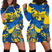 Personalised Ukraine Hoodie Dress Glory To Ukraine 32nd Independence Anniversary - Wonder Print Shop
