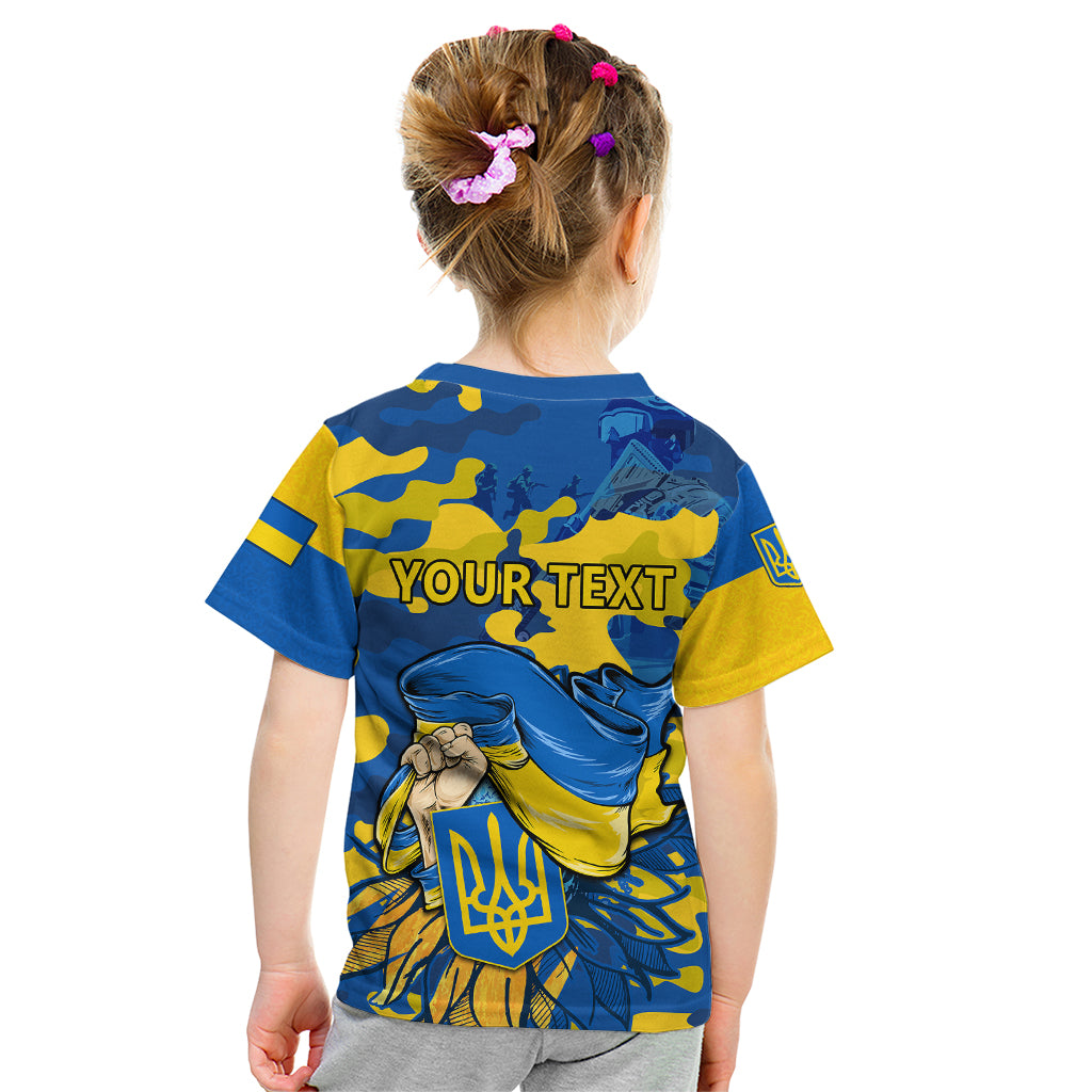 Personalised Ukraine Kid T Shirt Glory To Ukraine 32nd Independence Anniversary - Wonder Print Shop