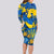 Personalised Ukraine Long Sleeve Bodycon Dress Glory To Ukraine 32nd Independence Anniversary - Wonder Print Shop