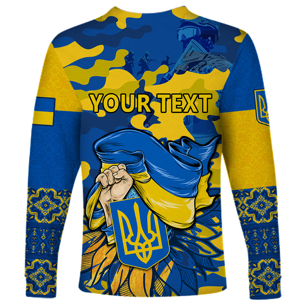 Personalised Ukraine Long Sleeve Shirt Glory To Ukraine 32nd Independence Anniversary - Wonder Print Shop