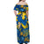 Personalised Ukraine Off Shoulder Maxi Dress Glory To Ukraine 32nd Independence Anniversary - Wonder Print Shop
