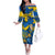 Personalised Ukraine Off The Shoulder Long Sleeve Dress Glory To Ukraine 32nd Independence Anniversary - Wonder Print Shop