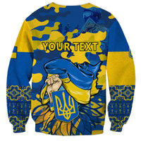 Personalised Ukraine Sweatshirt Glory To Ukraine 32nd Independence Anniversary - Wonder Print Shop