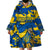 Personalised Ukraine Wearable Blanket Hoodie Glory To Ukraine 32nd Independence Anniversary - Wonder Print Shop