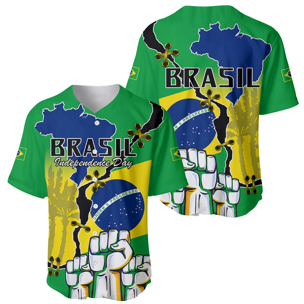 Brasil Baseball Jersey Feliz Dia da Independencia LT9 - Wonder Print Shop