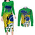 Brasil Couples Matching Long Sleeve Bodycon Dress and Long Sleeve Button Shirts Feliz Dia da Independencia LT9 - Wonder Print Shop