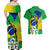 Brasil Couples Matching Off Shoulder Maxi Dress and Hawaiian Shirt Feliz Dia da Independencia LT9 - Wonder Print Shop