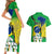 Brasil Couples Matching Short Sleeve Bodycon Dress and Hawaiian Shirt Feliz Dia da Independencia LT9 - Wonder Print Shop