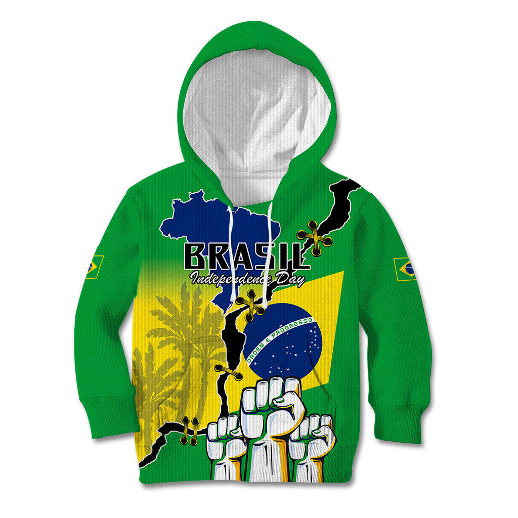 Brasil Kid Hoodie Feliz Dia da Independencia - Wonder Print Shop
