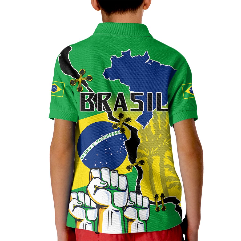 Brasil Kid Polo Shirt Feliz Dia da Independencia - Wonder Print Shop