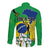 Brasil Long Sleeve Button Shirt Feliz Dia da Independencia - Wonder Print Shop
