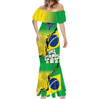 Brasil Mermaid Dress Feliz Dia da Independencia - Wonder Print Shop