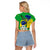 Brasil Raglan Cropped T Shirt Feliz Dia da Independencia - Wonder Print Shop
