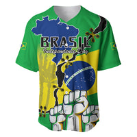 Personalised Brasil Baseball Jersey Feliz Dia da Independencia LT9 - Wonder Print Shop