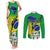 Personalised Brasil Couples Matching Tank Maxi Dress and Long Sleeve Button Shirts Feliz Dia da Independencia LT9 - Wonder Print Shop