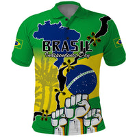 Personalised Brasil Polo Shirt Feliz Dia da Independencia - Wonder Print Shop