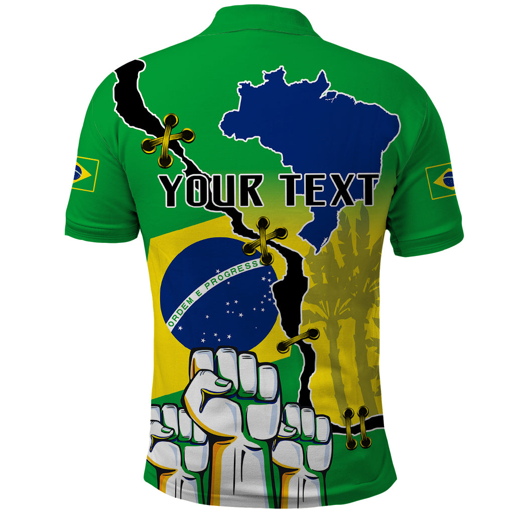 Personalised Brasil Polo Shirt Feliz Dia da Independencia - Wonder Print Shop