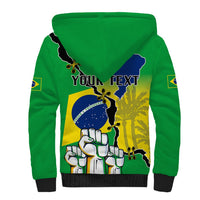 Personalised Brasil Sherpa Hoodie Feliz Dia da Independencia - Wonder Print Shop