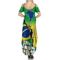 Personalised Brasil Summer Maxi Dress Feliz Dia da Independencia - Wonder Print Shop
