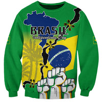 Personalised Brasil Sweatshirt Feliz Dia da Independencia - Wonder Print Shop