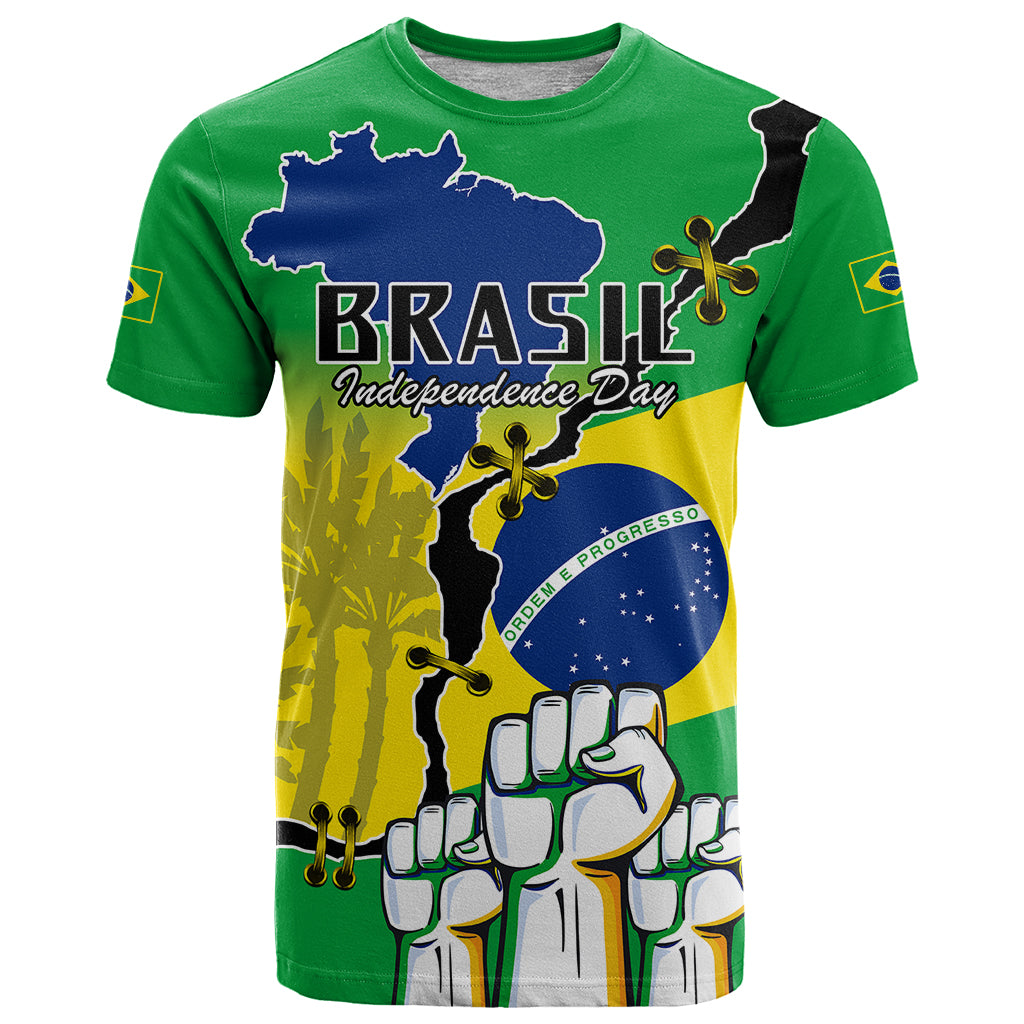 Personalised Brasil T Shirt Feliz Dia da Independencia - Wonder Print Shop