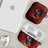 Personalized Kosova Albanian Roots AirPods Case Kosova Albanian Eagle Flag - Wonder Print Shop