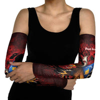 Personalized Kosova Albanian Roots Arm Sleeves Kosova Albanian Eagle Flag - Wonder Print Shop