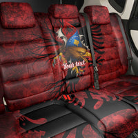 Personalized Kosova Albanian Roots Back Car Seat Cover Kosova Albanian Eagle Flag - Wonder Print Shop