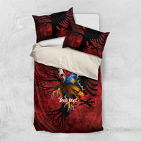 Personalized Kosova Albanian Roots Bedding Set Kosova Albanian Eagle Flag - Wonder Print Shop