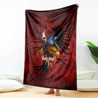 Personalized Kosova Albanian Roots Blanket Kosova Albanian Eagle Flag - Wonder Print Shop