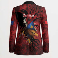 Personalized Kosova Albanian Roots Blazer Kosova Albanian Eagle Flag - Wonder Print Shop