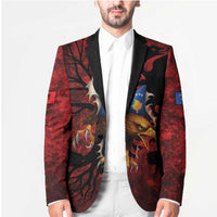 Personalized Kosova Albanian Roots Blazer Kosova Albanian Eagle Flag - Wonder Print Shop