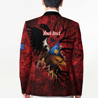 Personalized Kosova Albanian Roots Blazer Kosova Albanian Eagle Flag - Wonder Print Shop