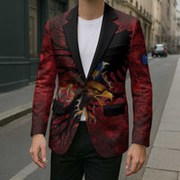 Personalized Kosova Albanian Roots Blazer Kosova Albanian Eagle Flag - Wonder Print Shop