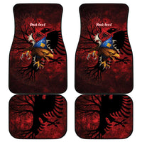 Personalized Kosova Albanian Roots Car Mats Kosova Albanian Eagle Flag - Wonder Print Shop