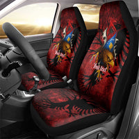 Personalized Kosova Albanian Roots Car Seat Cover Kosova Albanian Eagle Flag - Wonder Print Shop