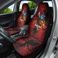 Personalized Kosova Albanian Roots Car Seat Cover Kosova Albanian Eagle Flag - Wonder Print Shop