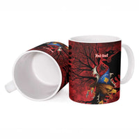 Personalized Kosova Albanian Roots Ceramic Mug Kosova Albanian Eagle Flag - Wonder Print Shop