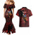 Personalized Kosova Albanian Roots Couples Matching Mermaid Dress and Hawaiian Shirt Kosova Albanian Eagle Flag - Wonder Print Shop