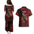 Personalized Kosova Albanian Roots Couples Matching Puletasi and Hawaiian Shirt Kosova Albanian Eagle Flag - Wonder Print Shop
