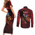 Personalized Kosova Albanian Roots Couples Matching Short Sleeve Bodycon Dress and Long Sleeve Button Shirt Kosova Albanian Eagle Flag - Wonder Print Shop