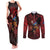 Personalized Kosova Albanian Roots Couples Matching Tank Maxi Dress and Long Sleeve Button Shirt Kosova Albanian Eagle Flag - Wonder Print Shop