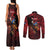 Personalized Kosova Albanian Roots Couples Matching Tank Maxi Dress and Long Sleeve Button Shirt Kosova Albanian Eagle Flag - Wonder Print Shop